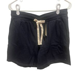 NWT Monrow gym shorts in vintage black size medium with adjustable waist band